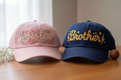 Custom Sister & Brother Hats