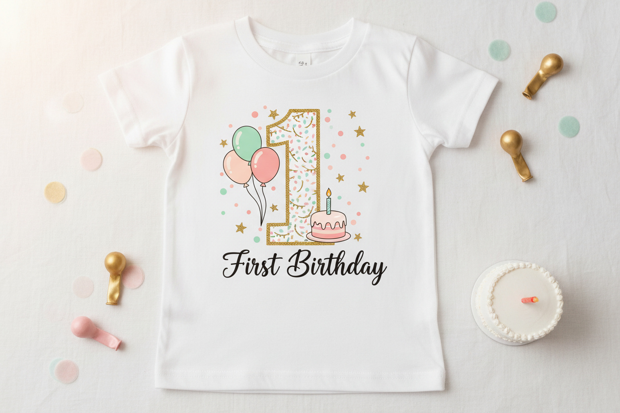 Kids First Birthday Tee