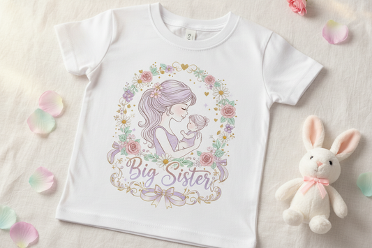 Kids Tee - Big Sister Detailed Design