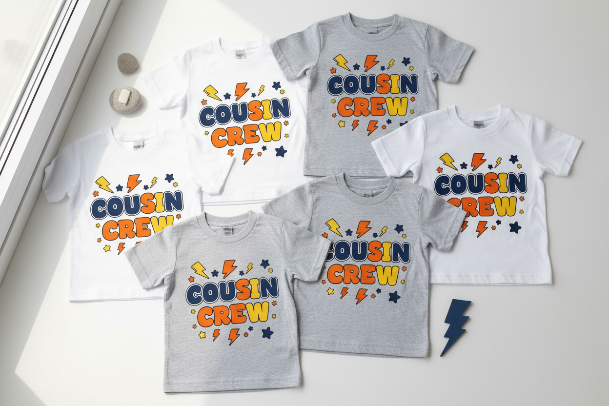 Kids Unisex Cousin Crew Tees